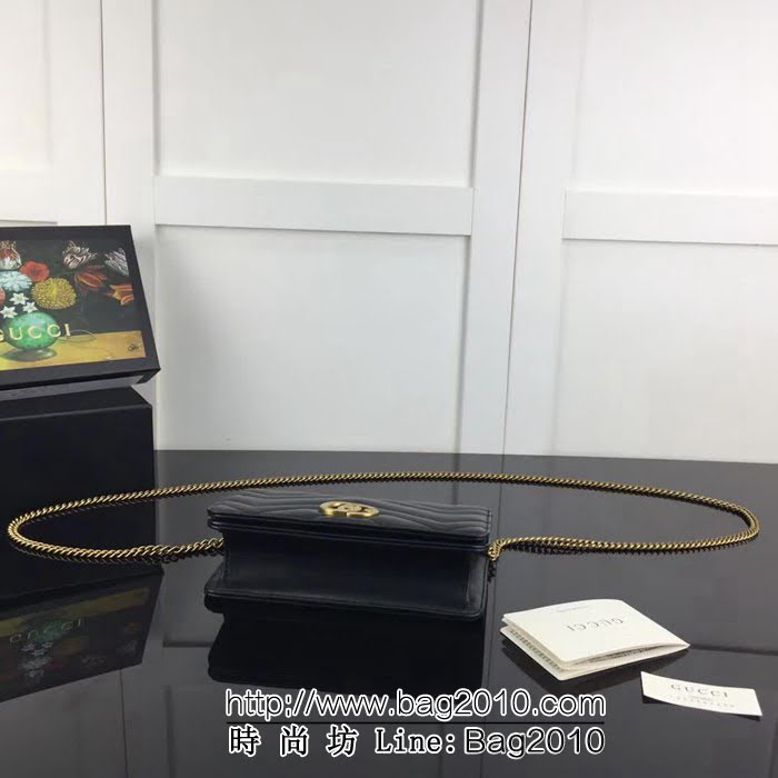 GUCCI古馳原單 新款GUCCI高仿新款專櫃品質原單貨實物實拍488426克色 鏈條迷你包 HY1255